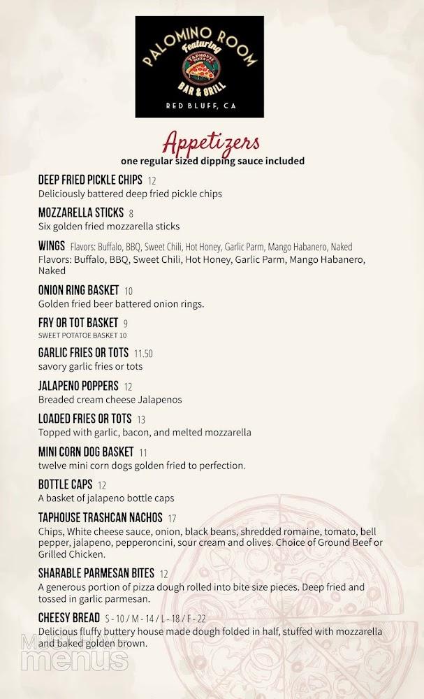 Palomino Room | Featuring Taphouse Pizza Company Menu image 3